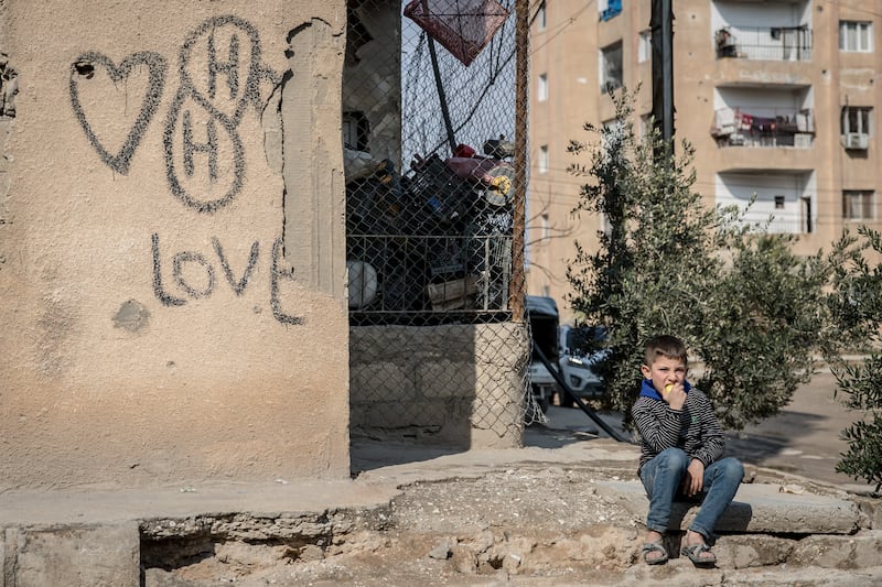 Raqqa, northern Syria, around Valentine’s Day 2025.