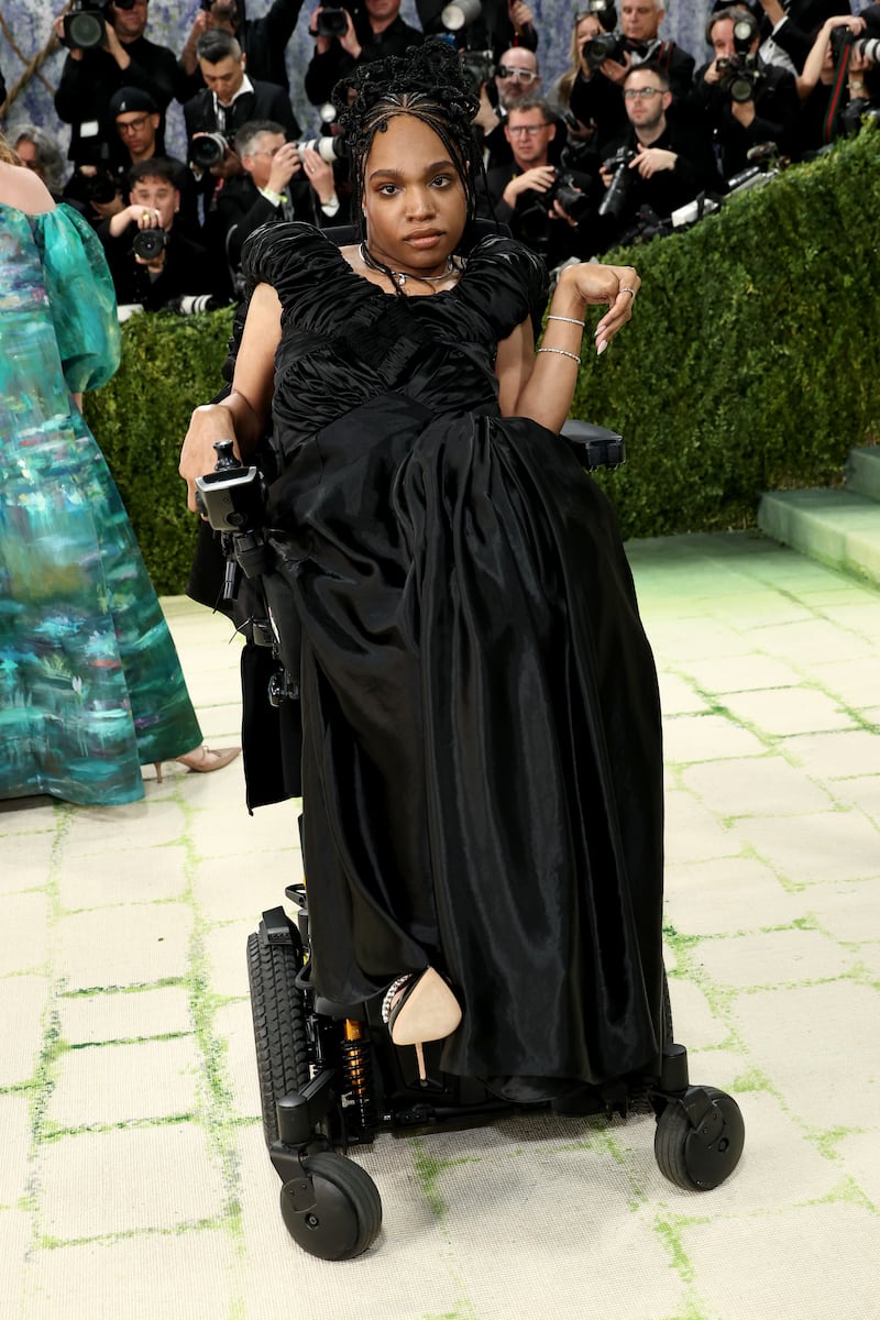 Aariana Rose Philip in a Louise Linderoth design. Photograph: Jamie McCarthy/Getty Images