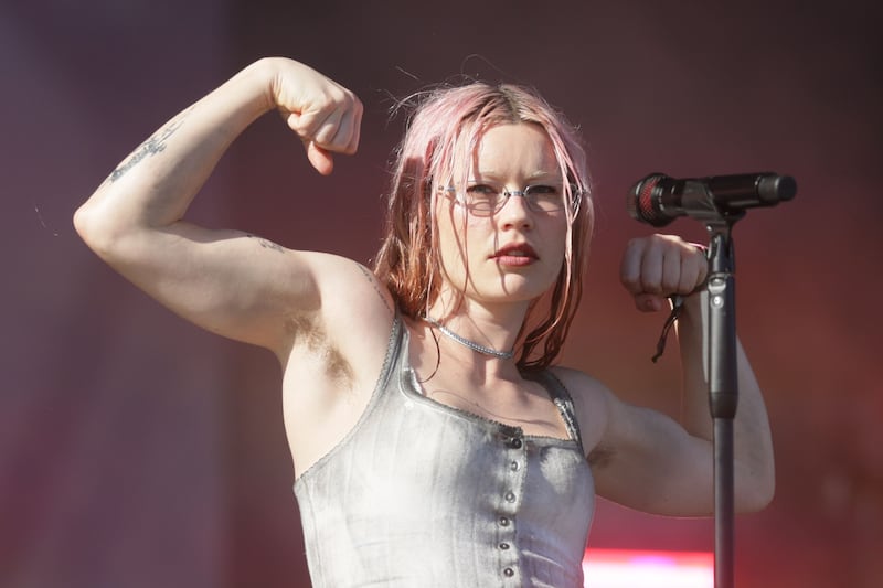 Coming to Trinity College Dublin: Rhian Teasdale of Wet Leg. Photograph: Chris Torres/EPA