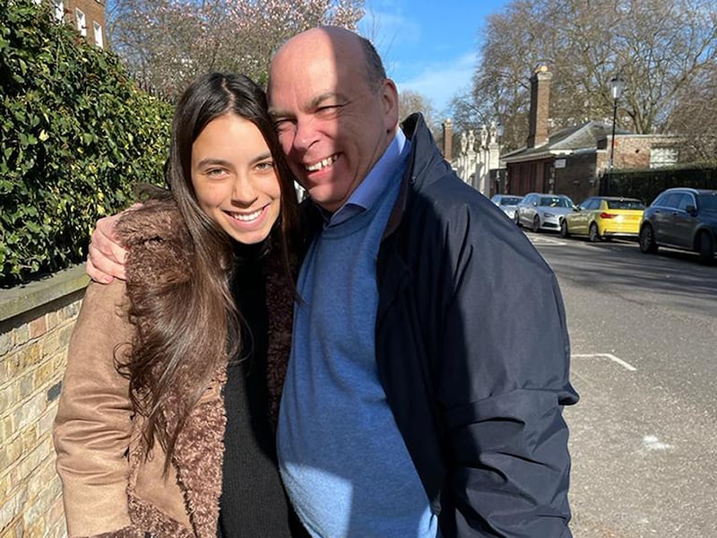 Hannah Lynch and Mike Lynch, who died after the luxury yacht Bayesian sank in the Mediterranean. Family handout: PA Wire 
