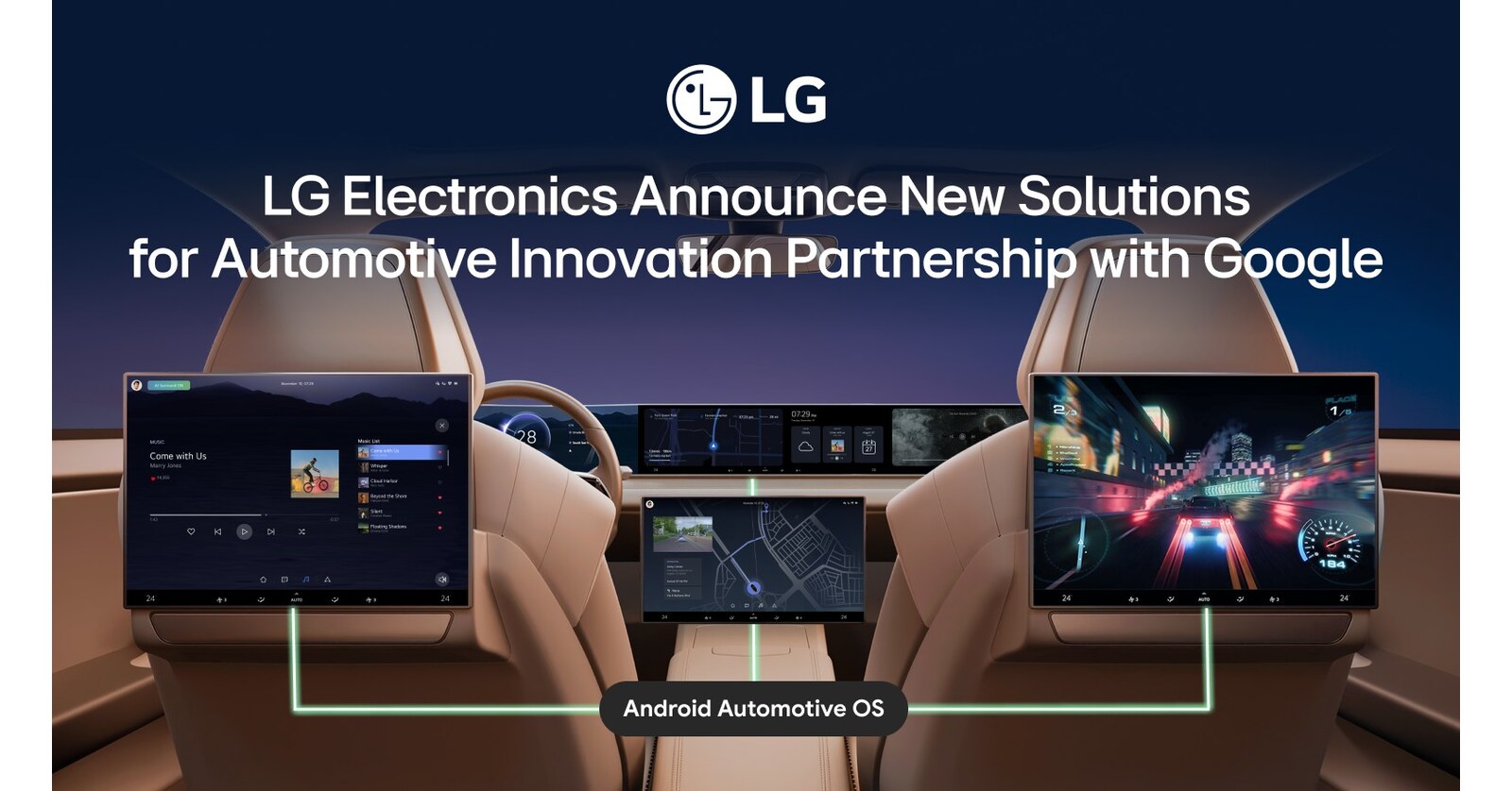 LG ELECTRONICS ANNOUNCES NEW SOLUTIONS FOR AUTOMOTIVE INNOVATION PARTNERSHIP WITH GOOGLE