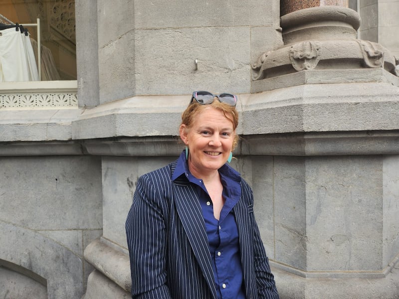 Ann-Marie Mitchell in the queue Stella McCartney’s new collection at H&M. Photo: Niamh Browne