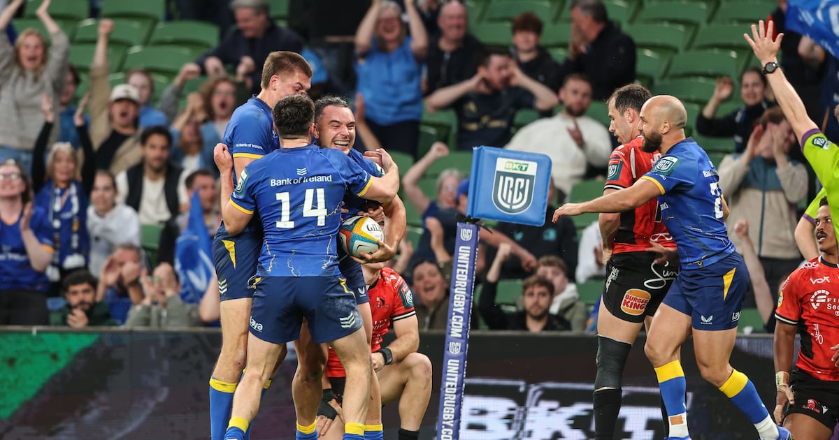 James Lowe makes statement with two tries as Leinster maul Lions to set up Stormers semi-final – The Irish Times