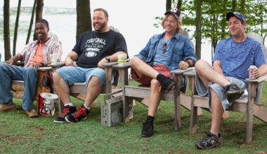 Chris Rock, Kevin James, David Spade and Adam Sandler in 'Grown Ups'
