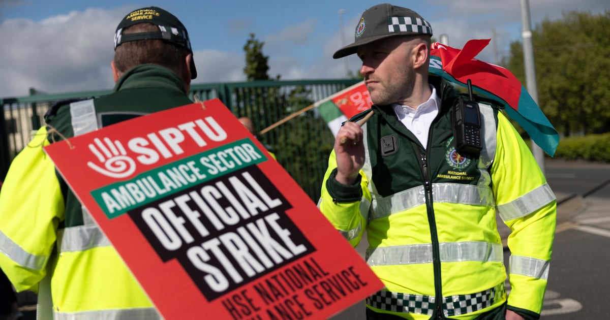 Ambulance strike under way as group warns move poses ‘significant risk’ to lives – The Irish Times
