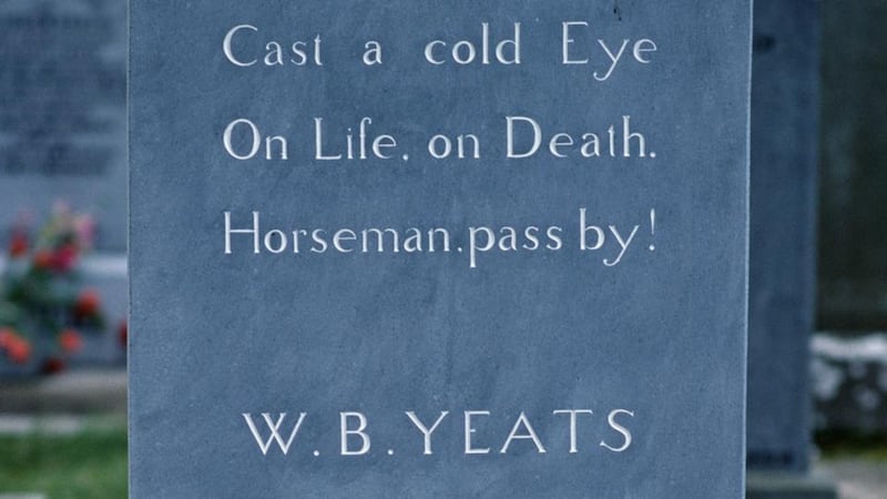 WB  Yeats’s grave in Drumcliffe cemetery,  Co Sligo. Photograph: Getty Images