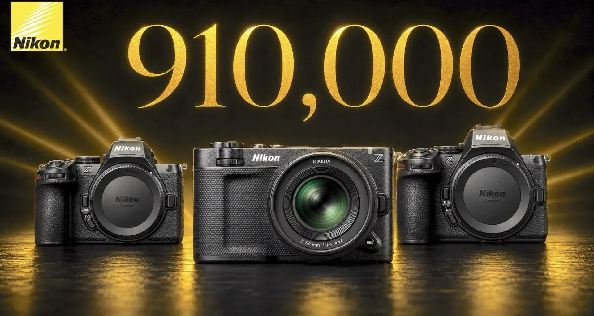 Nikon Sold 910,000 Mirrorless Cameras as Z5II, Z50II, and ZR Led the Growth