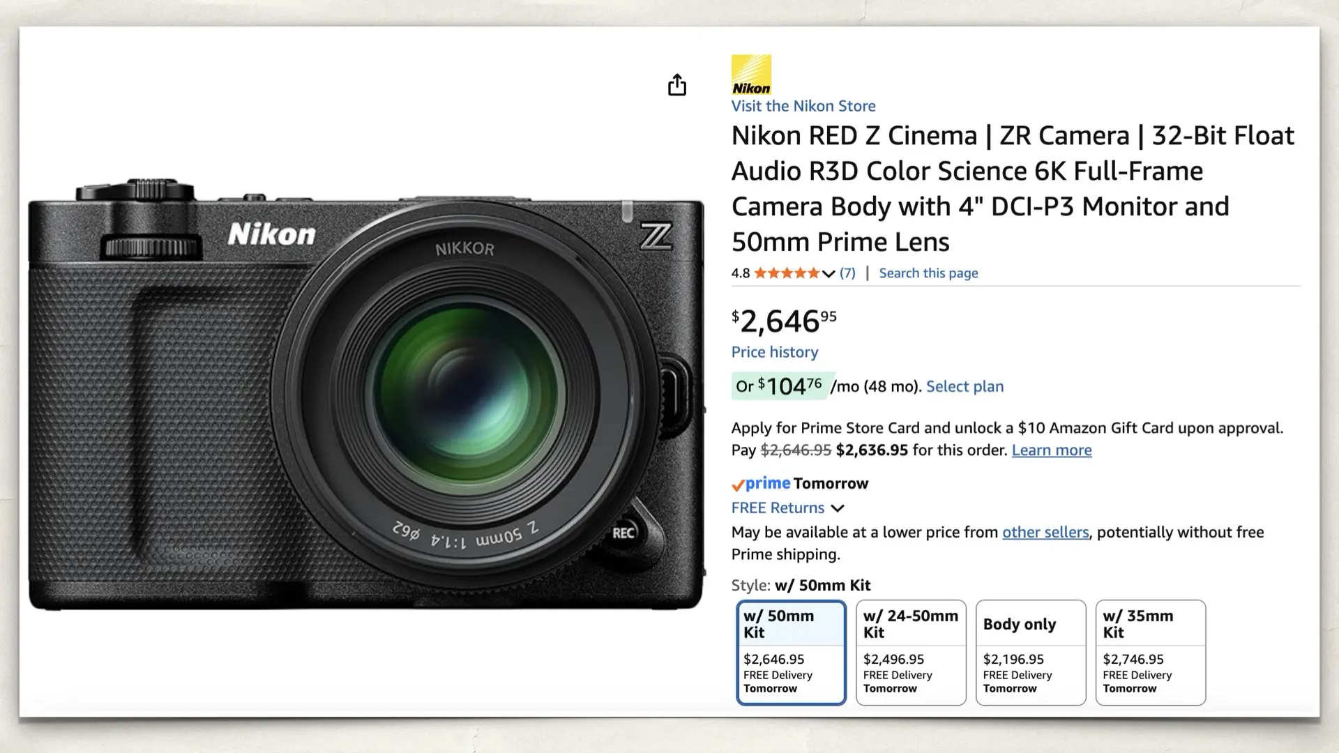 Nikon RED Z Cinema