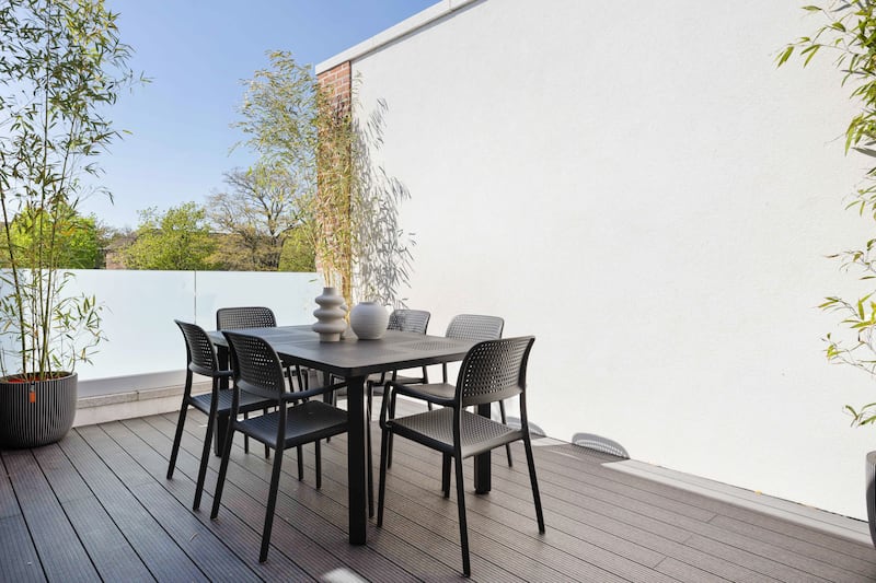 Balcony off the dining area