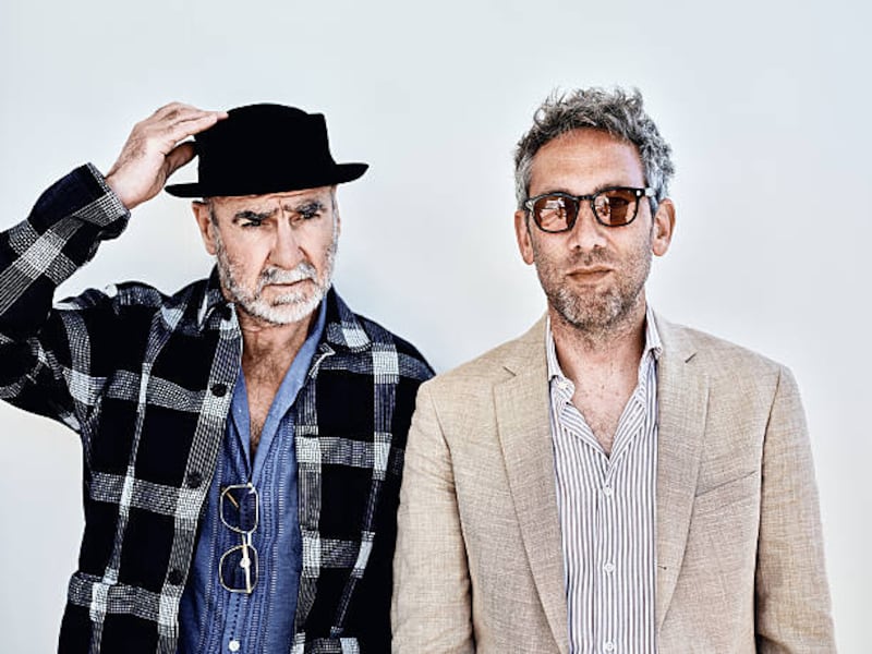 Cannes film festival: Eric Cantona and David Tryhorn. Photograph: Gareth Cattermole/Getty Images