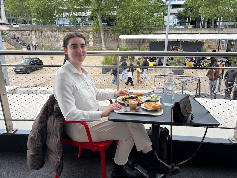 Sarah, a student at Université Paris-Panthéon-Assas, says students without scholarships can also struggle financially. Photograph: Naomi O'Leary