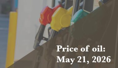Current price of oil as of May 21, 2026