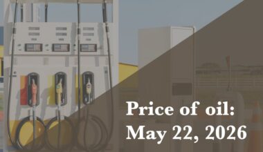 Current price of oil as of May 22, 2026