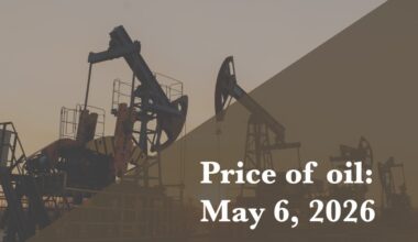 Current price of oil as of May 6, 2026