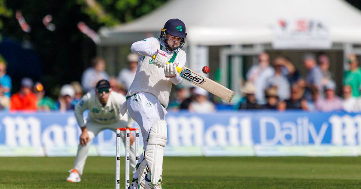 Andy McBrine comes to Ireland’s rescue once more to deny New Zealand victory inside two days – The Irish Times