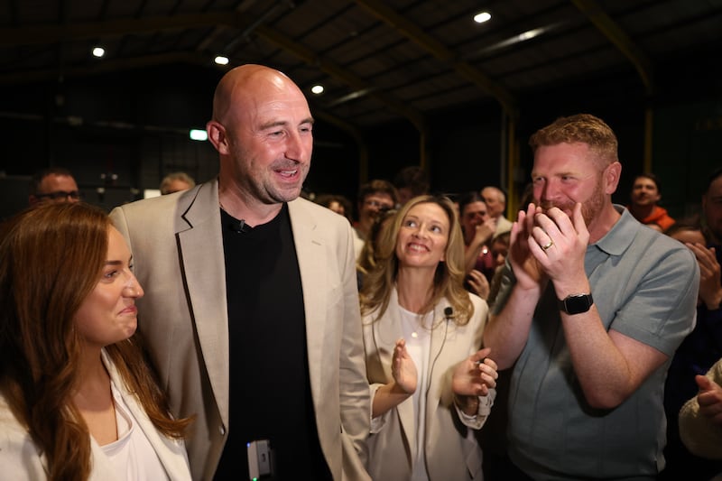 Social Democrats candidate, Daniel Ennis, wins the Dublin Central by-election. Photograph: Enda O'Dowd/The Irish Times