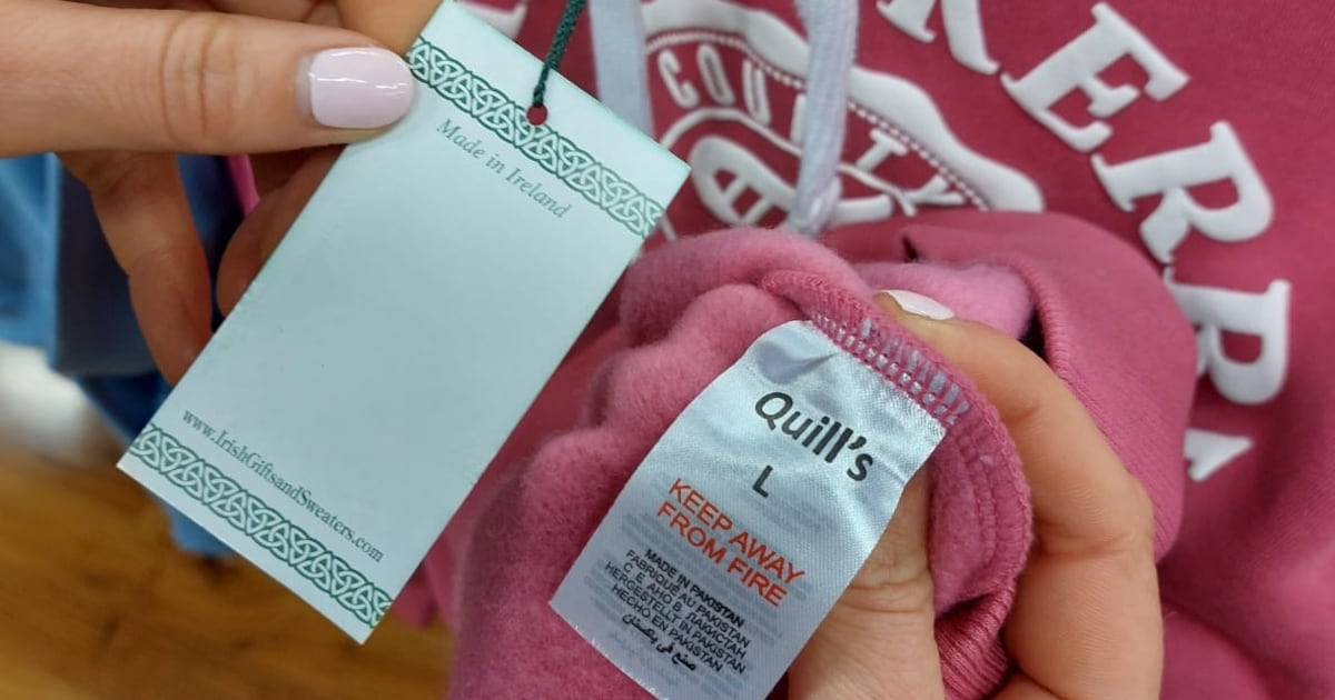 Kerry retailer attached ‘Made in Ireland’ labels to jumpers made in Pakistan – The Irish Times