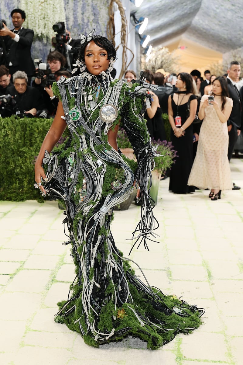 Janelle Monáe in Christian Siriano. Photograph: Mike Coppola/Getty Images
