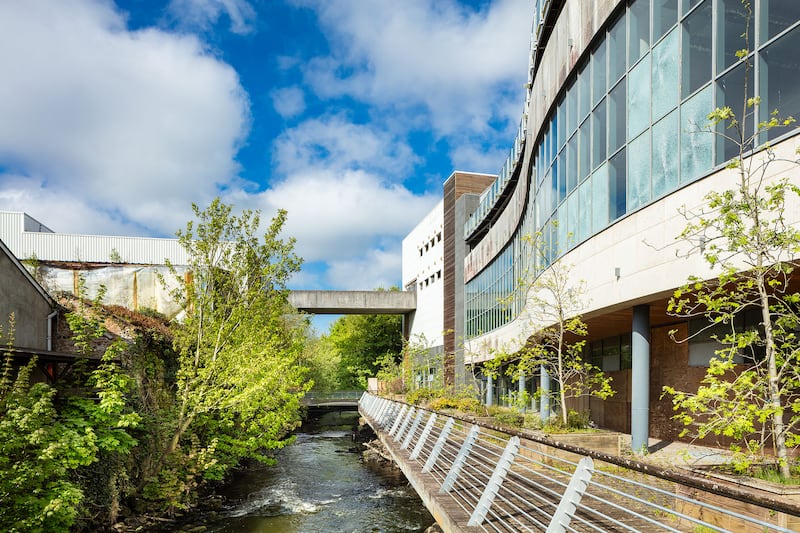 Longford Town Centre is located on the banks of the Camlin river