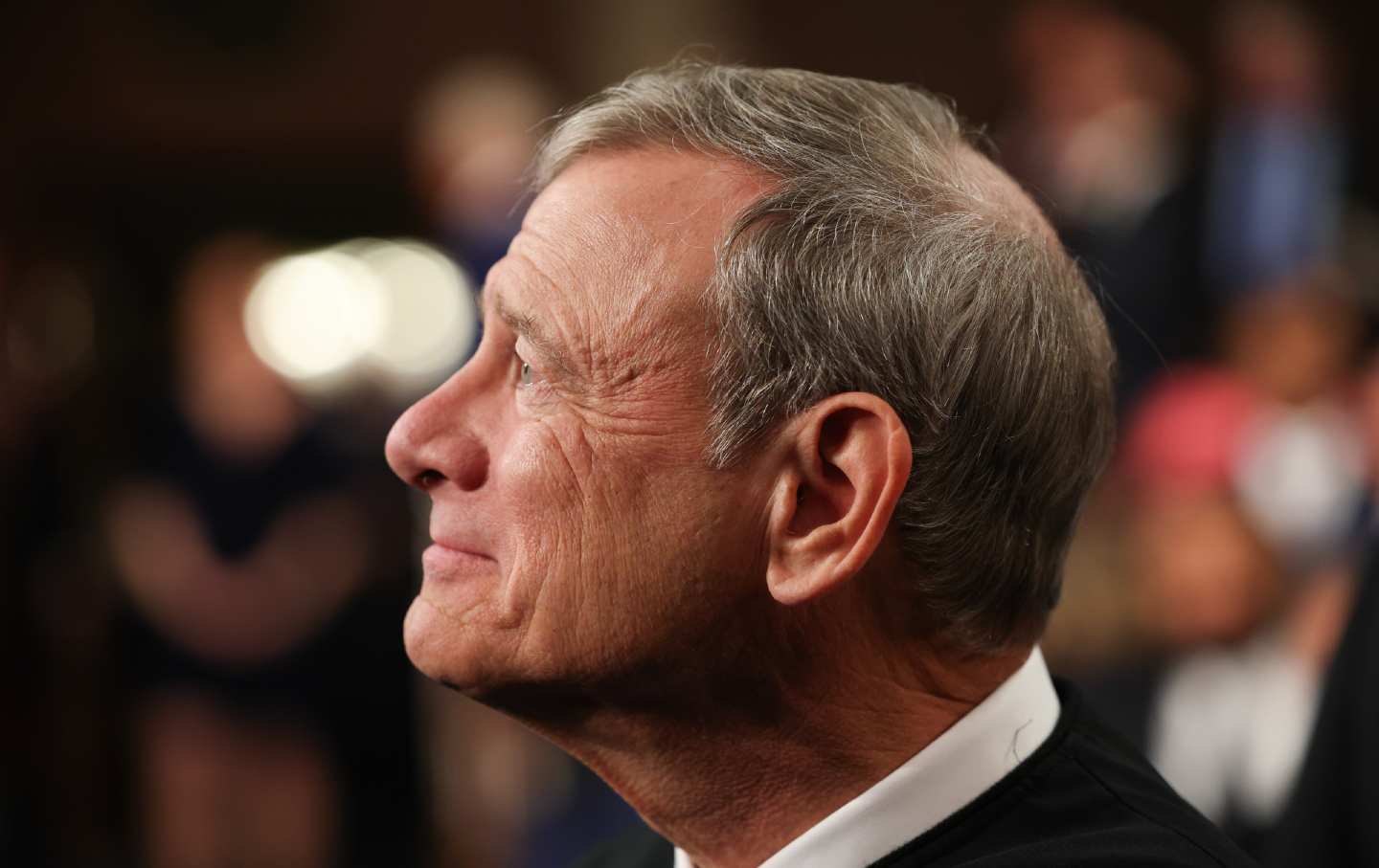 US Supreme Court Justice John Roberts at Donald Trump’s 2025 address to both chambers of Congress.