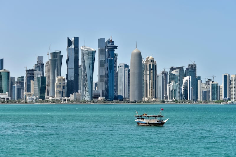 Doha, in Qatar, is a major air transit hub. Photograph: Alamy/ AP