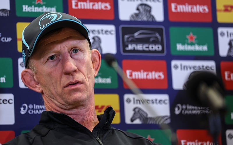Leinster head coach Leo Cullen. Photograph: Ben Brady/Inpho