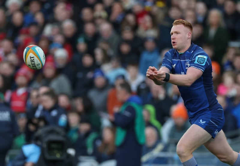 Leinster’s Ciarán Frawley. Photograph: Billy Stickland/Inpho