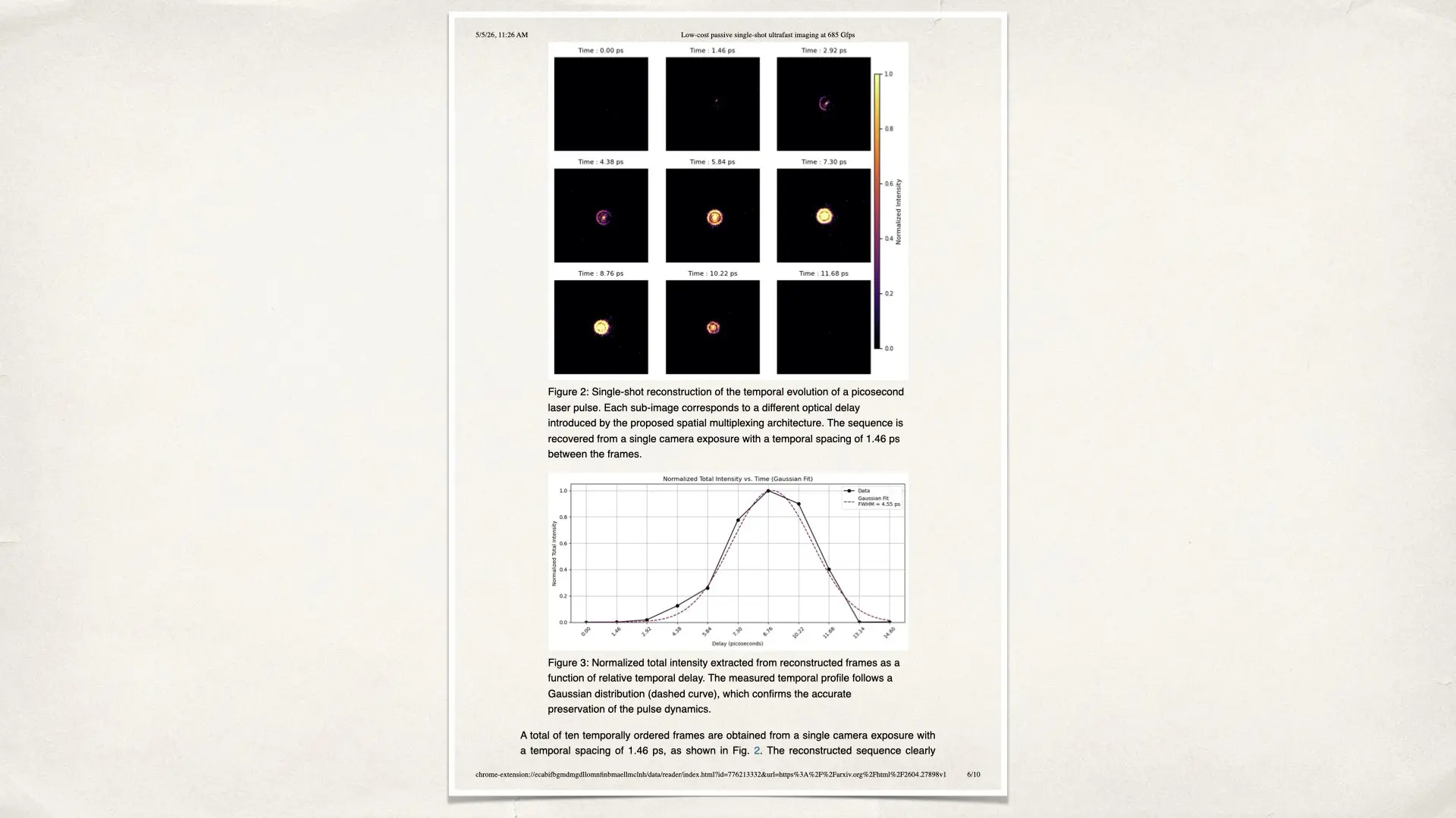 Low-cost passive single-shot ultrafast imaging at 685 Gfps