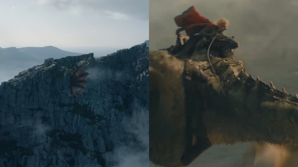 Sheepstealer and Baela Targaryen on Moondancer in House of the Dragon Season 3