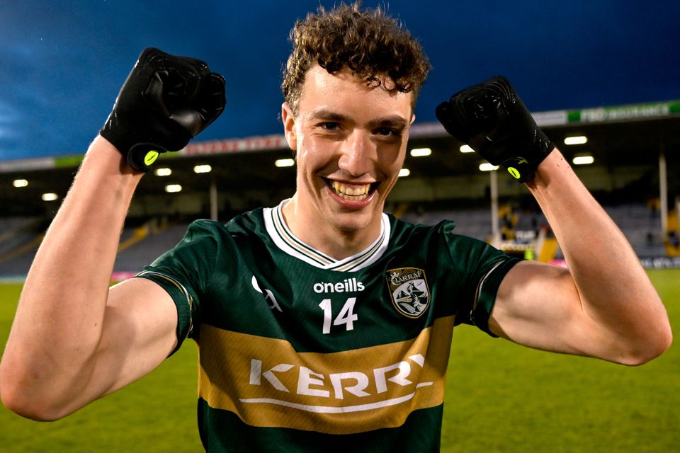 Tomás Kennedy celebrates after Wednesday night's All-Ireland U20FC semi-final win against Roscommon at FBD Semple Stadium in Thurles. Photo: Paul Phelan/Sportsfile
