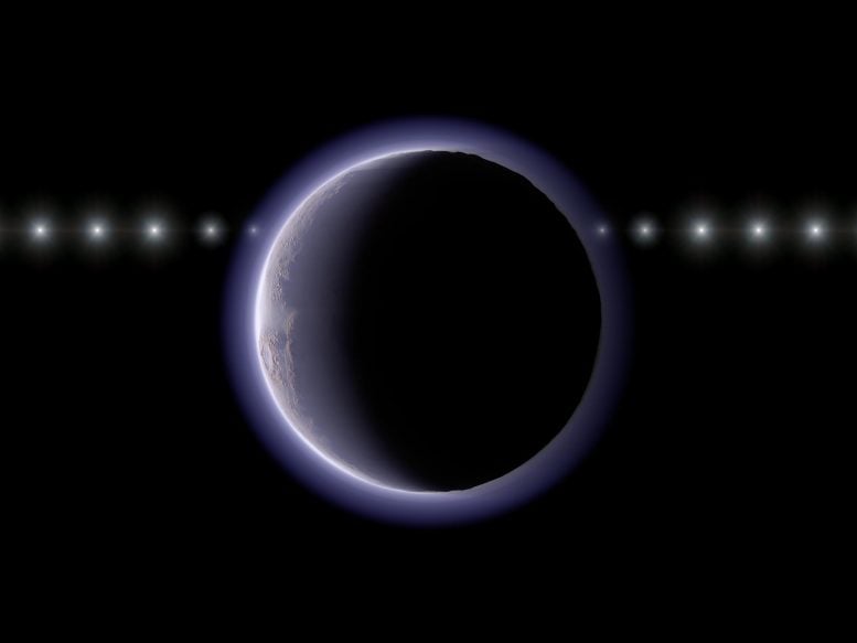 Star Passes Behind TNO With Atmosphere