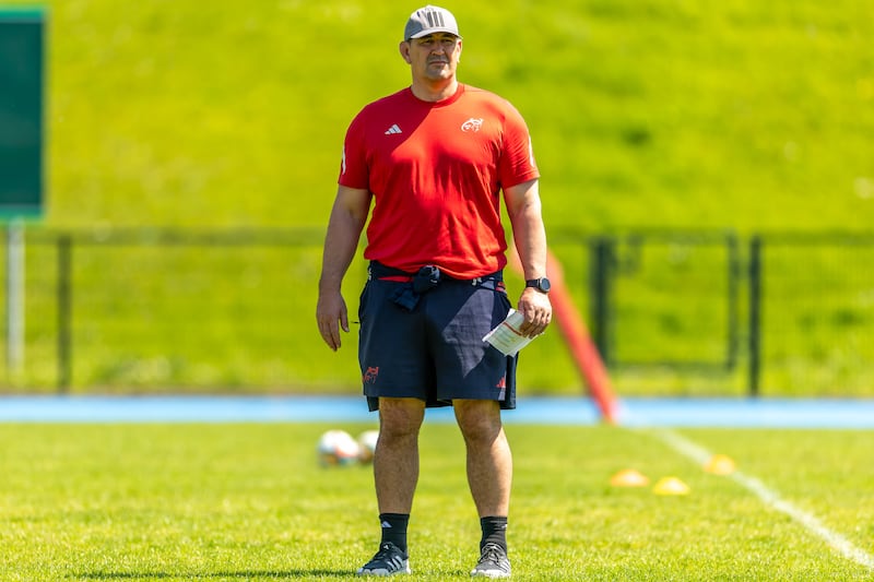 Munster's head coach Clayton McMillan in training before Bulls match. Photograph: Morgan Treacy/Inpho