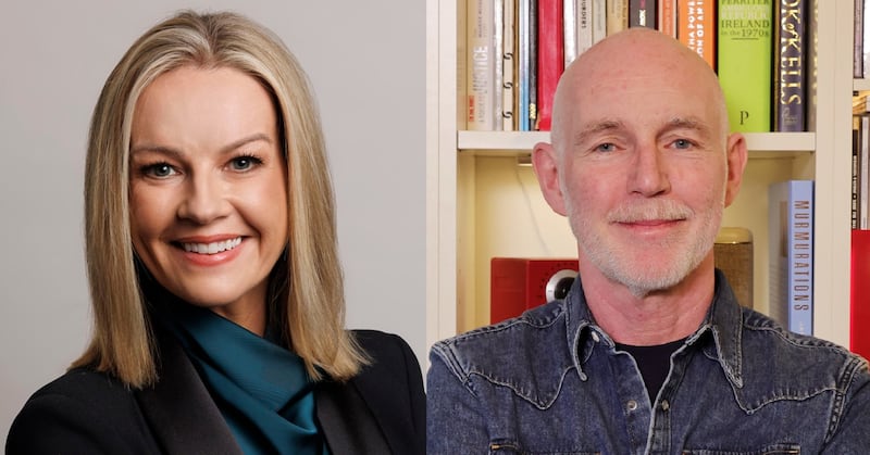 Claire Byrne and Ray D'Arcy. Photographs: Conor McCabe/Newstalk & Alan Betson