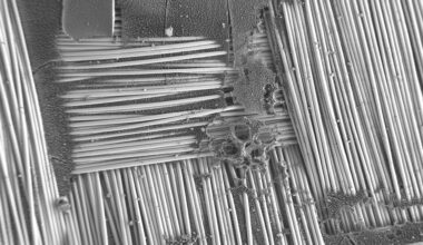 Textile material erosion after environmental testing