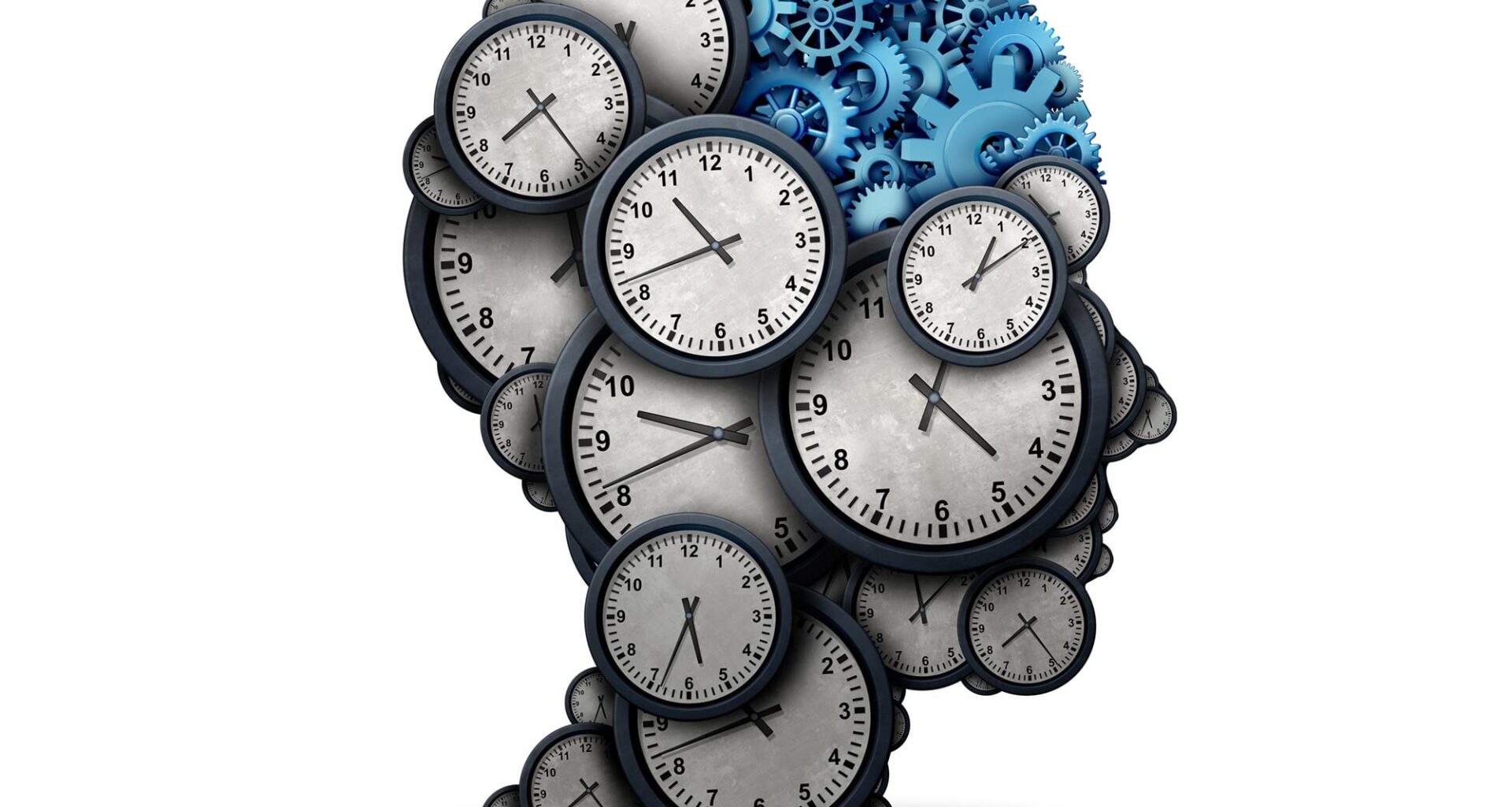 Thinking Time Brain Clocks Gears