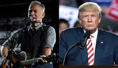 Bruce Springsteen calls out Trump on penultimate Late Show: 'we got a President who can't take a joke'