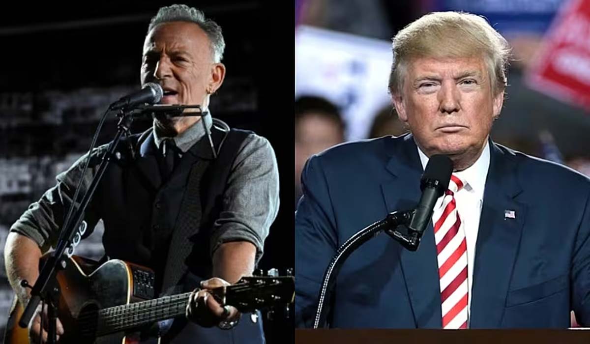 Bruce Springsteen calls out Trump on penultimate Late Show: 'we got a President who can't take a joke'