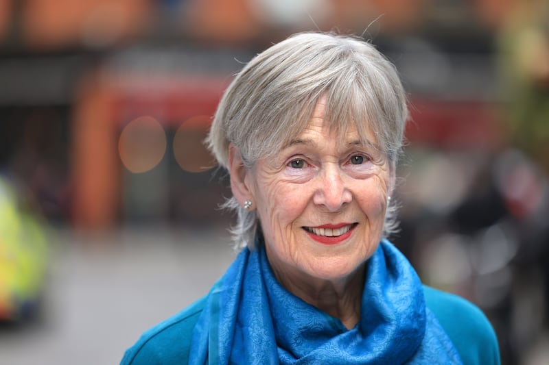 Liz McManus, who launched her book Tiny Bruises last Sunday. Photograph: Dara Mac Dónaill/The Irish Times
















