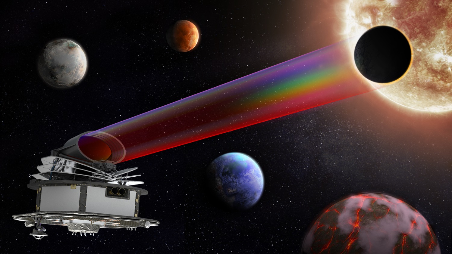 Artist's impression of Ariel which will orbit the Sun 1.5 million kilometres from Earth. Credit: ESA