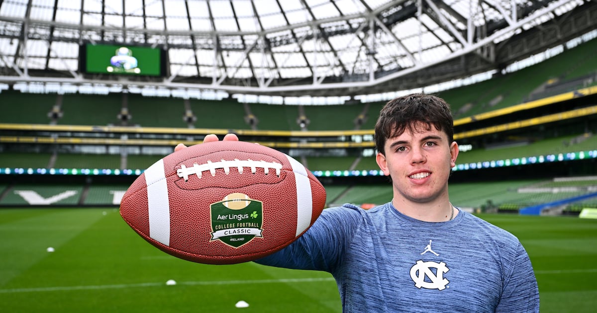 Meet the Irish teen set to make his American football debut in Dublin – The Irish Times