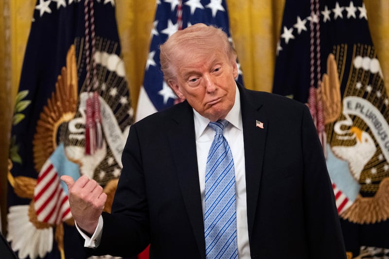 US president Donald Trump. Photograph: Allison Robbert/The New York Times