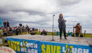 Hundreds take part in protest demanding action on Lough Neagh environmental crisis – The Irish Times