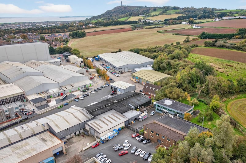 Bauer Media Audio's former office building and recording studio (bottom right) in the Kiltonga Industrial Estate, Newtownards.
