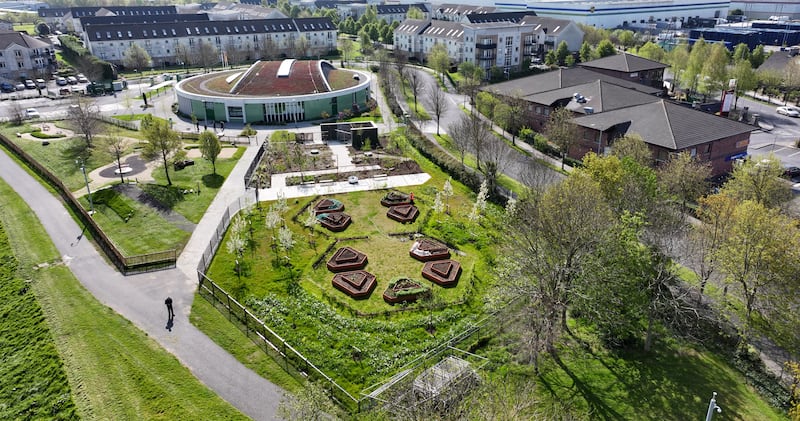 Breathing Space, which won a gold medal at Bloom 2023 for Fingal County Council, was adapted for reuse at the new Meakstown Community Garden in Lanesborough Park, Dublin 15