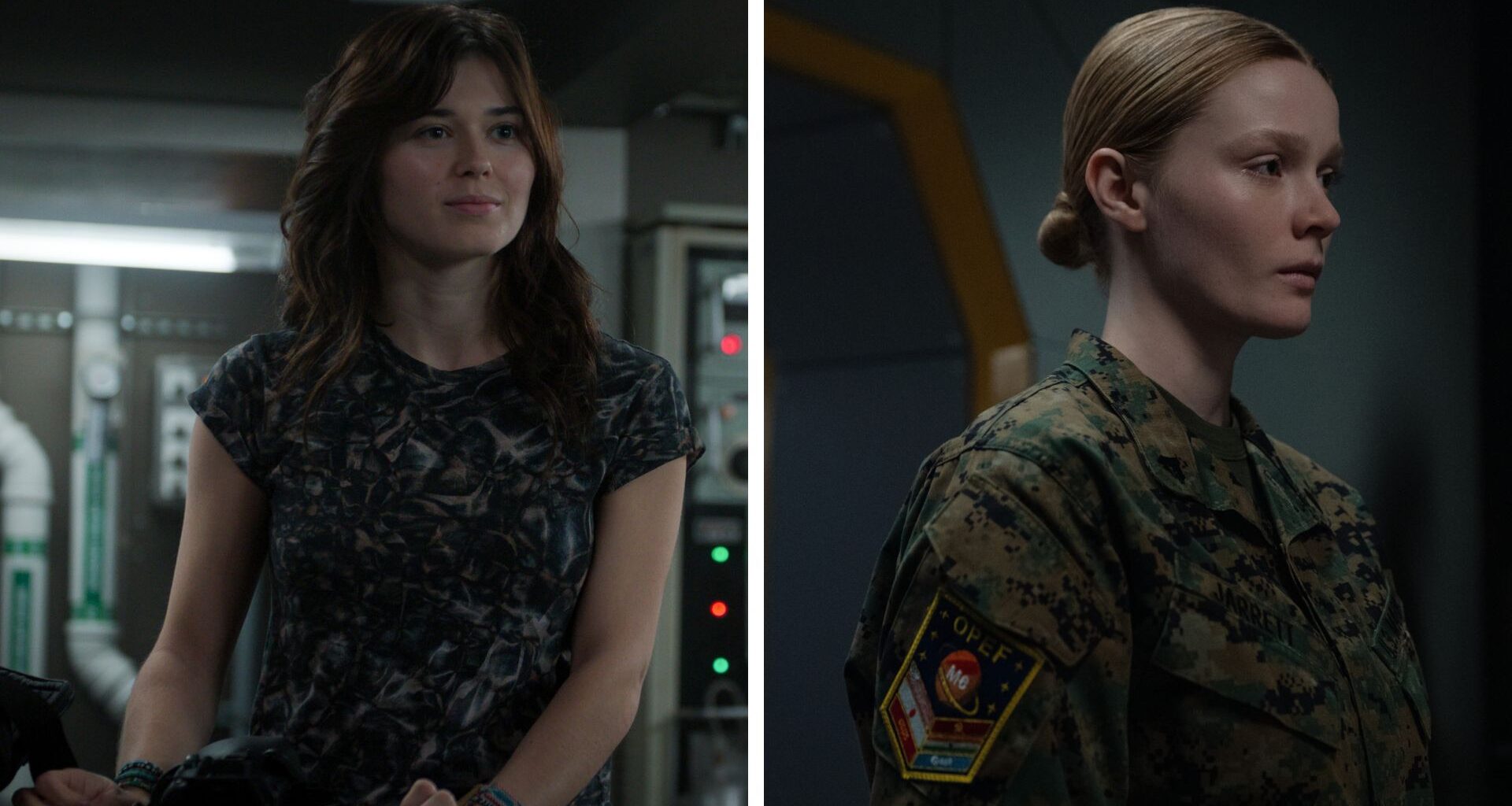 Two young women in the sci-fi show "For All Mankind"