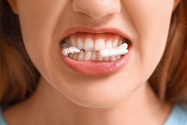 Woman Chewing Gum