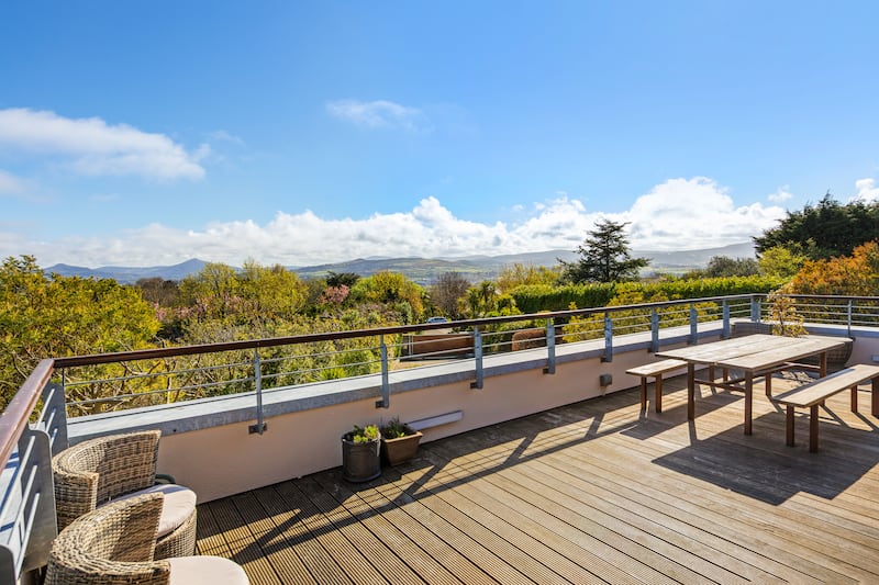 Wooden deck patio