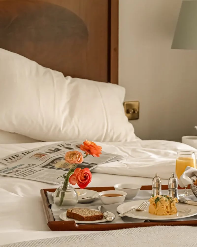 Breakfast in bed at The Park, Kenmare