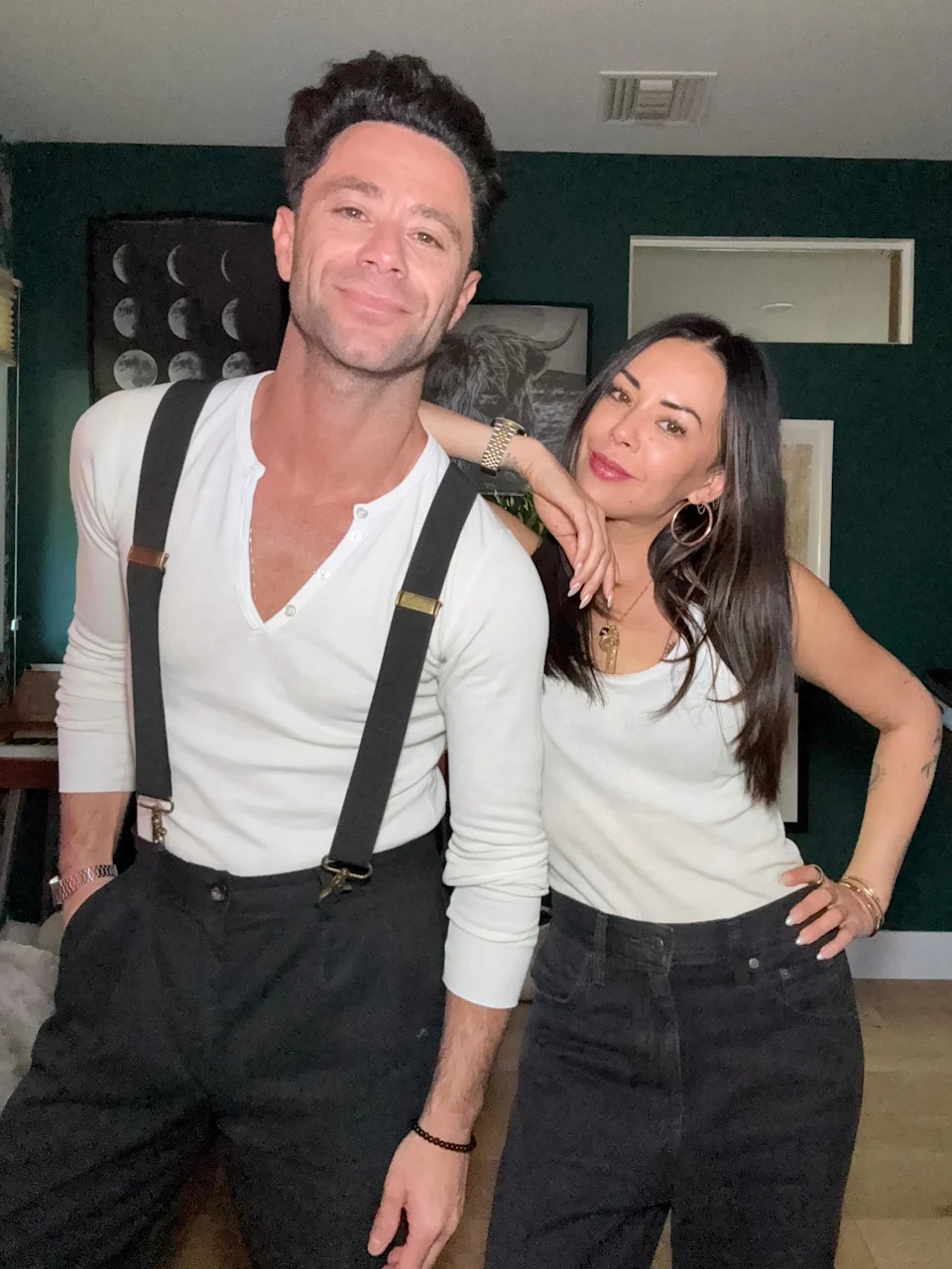 They debuted their relationship later that month. They’re seen above in a snapshot from Parrish’s birthday tribute. janel parrish/ instagram