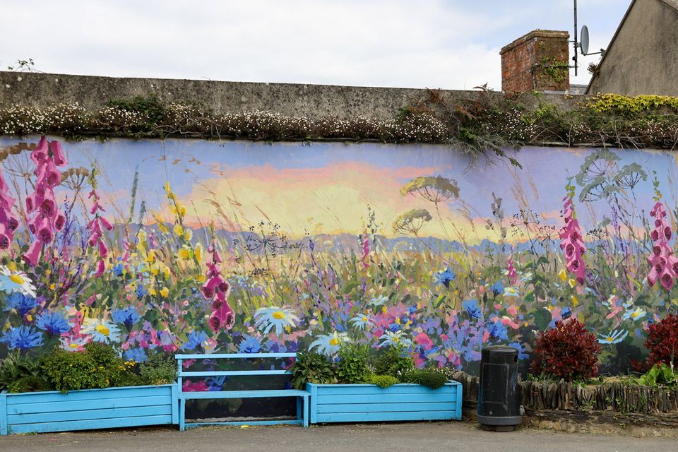 Mural in Ballycanew painted by Kate Kos. PHOTO: Sabrina Ffrench 
